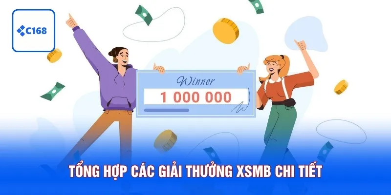 Xổ Số Miền Bắc C168 - Cược Thông Minh, Thưởng Tiền Tỷ Bất Ngờ 6 Tổng hợp các giải thưởng XSMB chi tiết